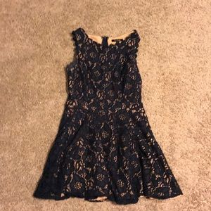 lace blue dress